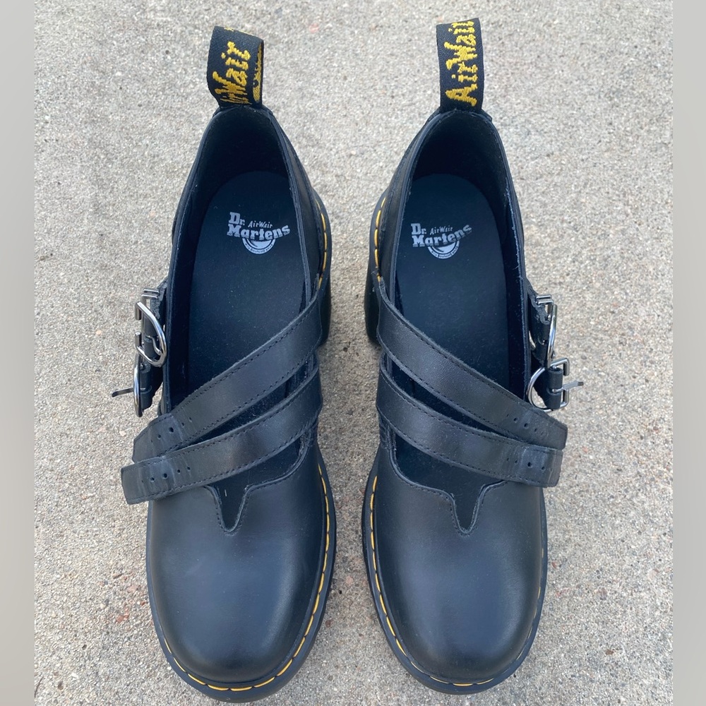 COPY - Dr. Martens Eviee Sendal Leather Heeled Shoes